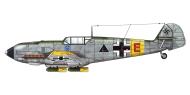 Asisbiz Messerschmitt Bf 109E7B 2.StG1 Triangle E Charkov area 1942 43 0A