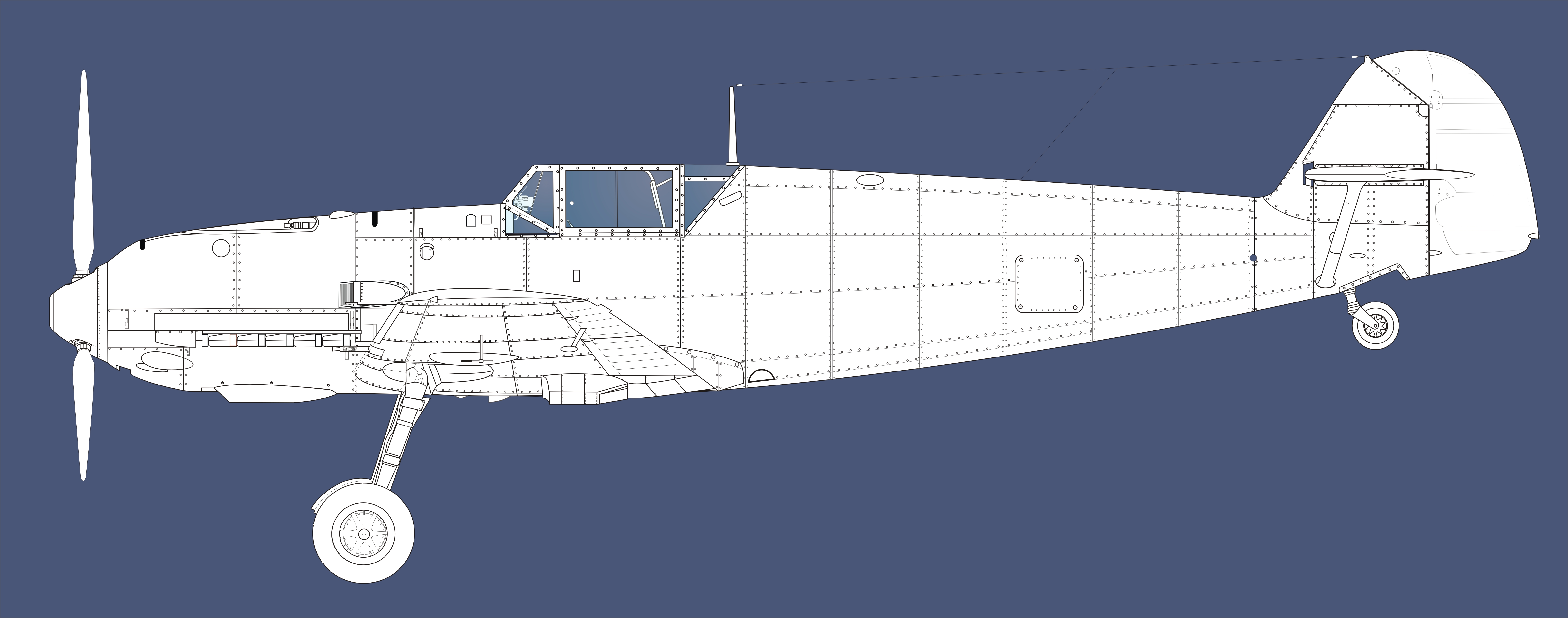 Asisbiz Aircraft blue print and technical line drawing of a