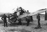 Asisbiz Messerschmitt Bf 109E1 4.(J)TG186 White 15 crash after hitting a pole Norway June 1940 02