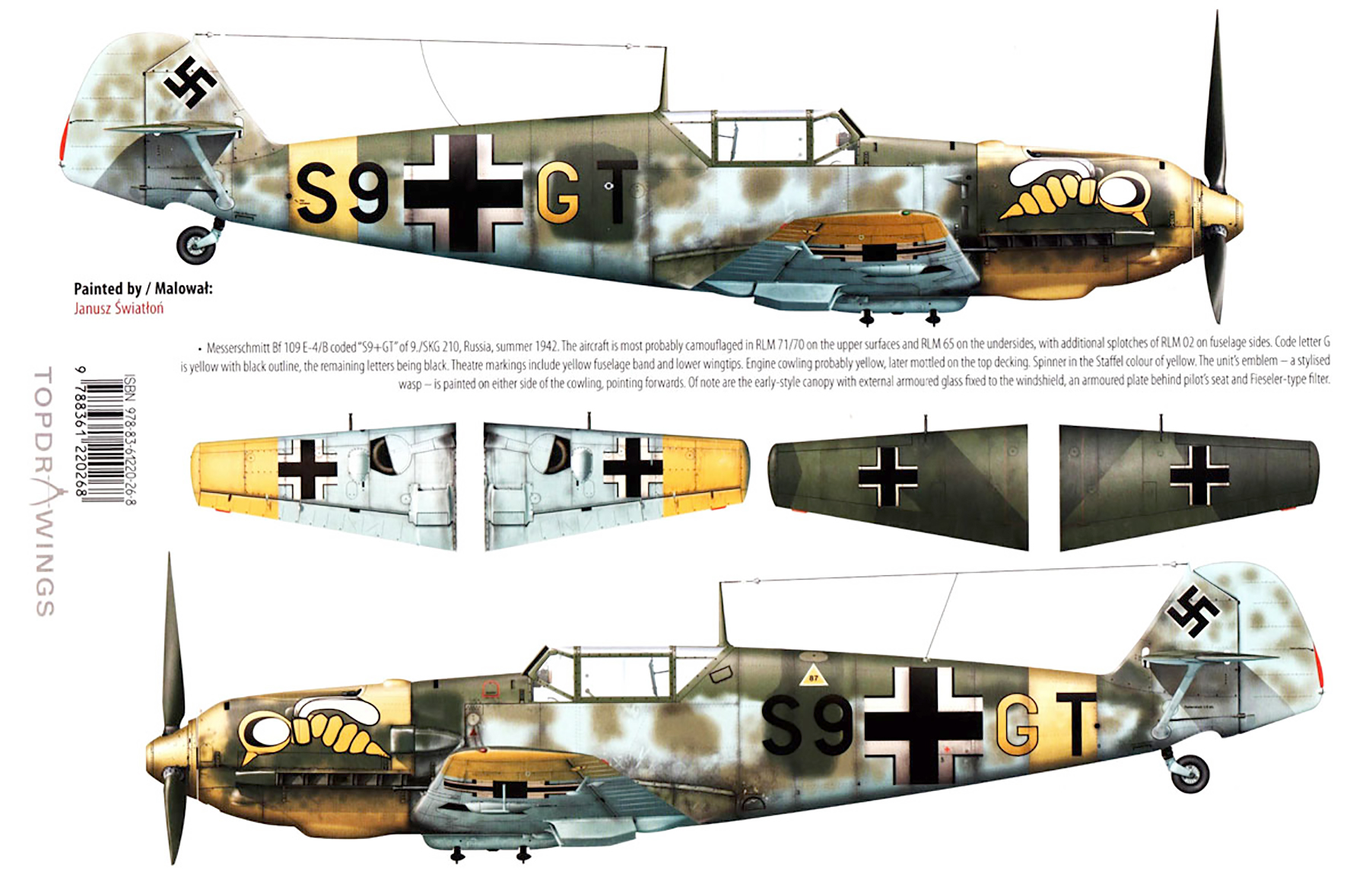 Messerschmitt Bf 109E7B 9.ZG1 S9+GT Werner Ringel Russia 1942 0A