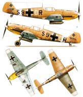 Asisbiz Messerschmitt Bf 109E7BTrop 7.ZG1 S9+DR El Daba 1942 Kagero 15007