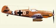 Asisbiz Messerschmitt Bf 109E7BTrop 7.ZG1 S9+DR WNr 4964 sd during a strafing attack at Fuka Egypt landed near El Alamein 31st Aug 1942 0A