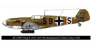 Asisbiz Messerschmitt Bf 109E7BTrop 8.ZG1 S9+IS WNr 6431 crash landed El Daba 1st Nov 1942 0A