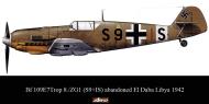 Asisbiz Messerschmitt Bf 109E7BTrop 8.ZG1 S9+IS WNr 6431 crash landed El Daba 1st Nov 1942 0B