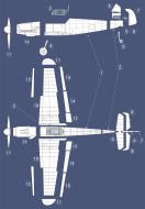 Asisbiz Artwork technical drawing or line drawing of a Bf 109F blue print 0F