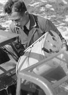 Asisbiz Bf 109F4R3 loading a film cartridge about 36 airframes rebuilt for reconnaissance by Erla installing a Rb 50 30 camera 01
