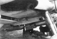 Asisbiz Messerschmitt Bf 109F4B loaded with four SC50J bombs close up view of the bomb rack 02