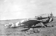 Asisbiz Ostfront abandoned Messerschmitt Bf 109F stab aircraft written off after landing on its back ebay1
