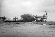 Asisbiz Ostfront abandoned Messerschmitt Bf 109F stab aircraft written off after landing on its back ebay2