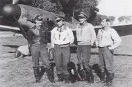 Asisbiz Aircrew Luftwaffe JG2 aces Leie+Oesau+Pflanz+Seeger France Aug 1941 01