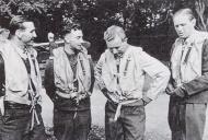 Asisbiz Aircrew Luftwaffe JG2 aces Leie+Seeger+Oesau+Liesendah France Aug 1941 01