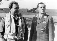 Asisbiz Aircrew Luftwaffe JG2 aces Siegfried Schnell and Walter Oesau 01