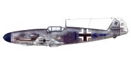 Asisbiz Messerschmitt Bf 109F4B 10.JG2(Jabo) Blue 1 Frank Liesendahl WNr 7629 France 1942 0C