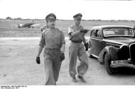 Asisbiz Aircrew Luftwaffe JG23 inspection by Adolf Galland with Gunther Lutzow Southern Italy 1943 01