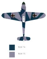 Asisbiz Messerschmitt Bf 109F Stab I.JG26 ((+ Rolf Pingel WNr 12764 coloring guide 0D