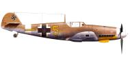 Asisbiz Messerschmitt Bf 109F4Trop 6.JG27 Yellow 5 Gehard Mix WNr 10074 crashed El Alamein Egypt Aug 14 1942 0A