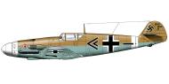 Asisbiz Messerschmitt Bf 109F4Trop Stab II.JG27 Wolfgang Lippert WNr 8469 El Gazala Libya 1941 0A