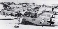 Asisbiz Messerschmitt Bf 109F4Trop abandoned airframes mostly from JG27 Gambut Libya 1942 03