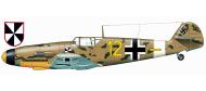 Asisbiz Messerschmitt Bf 109F4Trop 6.JG3 Yellow 12 Sicily Feb 1942 0A