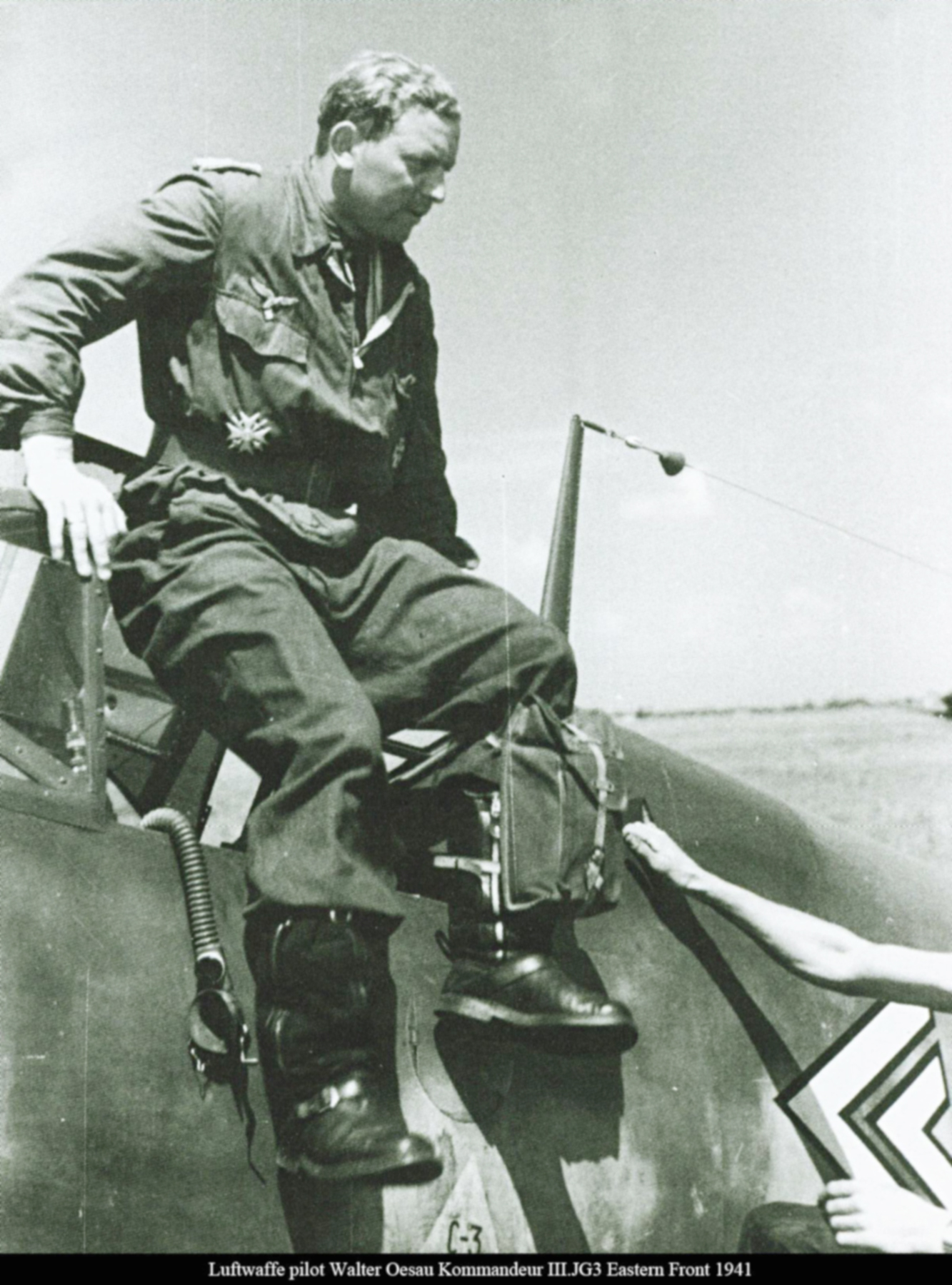Aircrew Luftwaffe JG3 ace Walter Oesau Kommandeur III.JG3 Eastern Front 1941 01