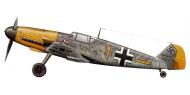 Asisbiz Messerschmitt Bf 109F2 6.JG3 Yellow 1 Heinrich Sannemann Mariupol 0A