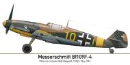 Asisbiz Messerschmitt Bf 109F4 9.JG3 Yellow 10 Rolf Diergardt Stalingrad 1942 0A
