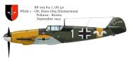 Asisbiz Messerschmitt Bf 109F4 7.JG52 White 1 Hans Jorg Zimmermann poltava Russia Sep 1941 0A