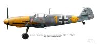 Asisbiz Messerschmitt Bf 109F4 9.JG52 Yellow 1 Herman Graf WNr 7420 Russia May 15 1942 by Vladimir Kamsky 0A
