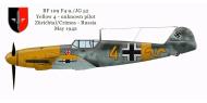 Asisbiz Messerschmitt Bf 109F4 9.JG52 Yellow 4 unknown pilot Zurichtal Russia May 1942 0A