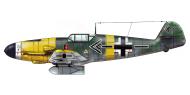 Asisbiz Messerschmitt Bf 109F4 Stab JG52 Hanns Trubenbach WNr 7087 Russia Oct 1941 0A