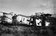 Asisbiz Messerschmitt Bf 109F4Trop 10.(Jabo)JG53 White 10 abandoned North Africa 1942 ebay1