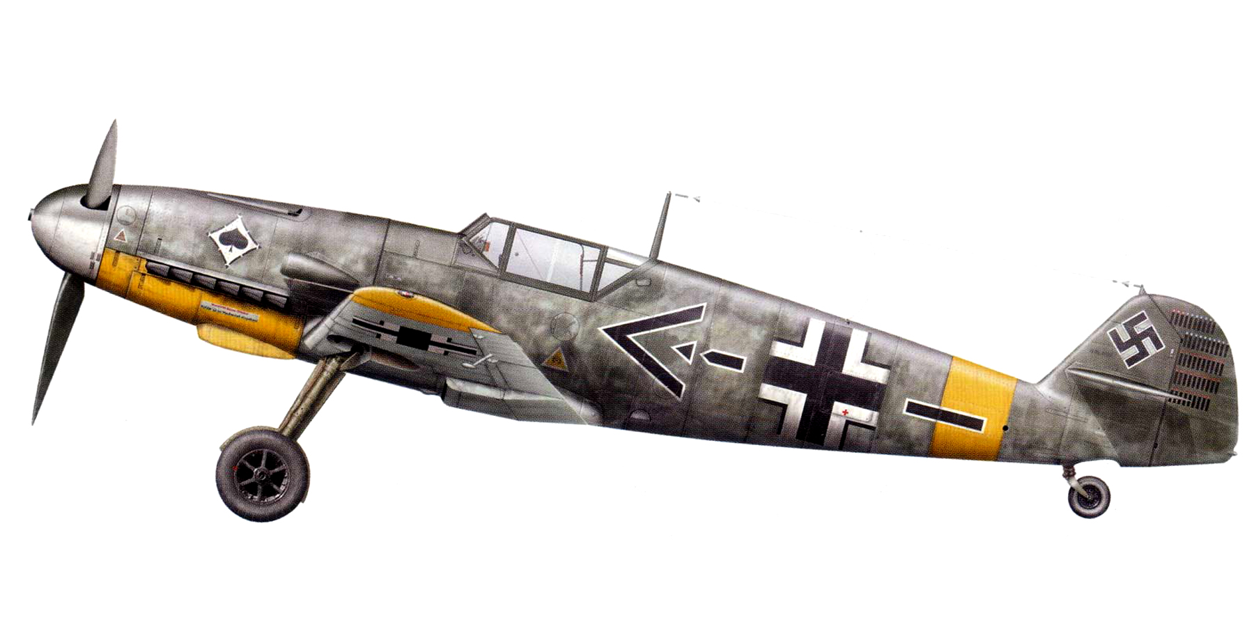 Messerschmitt Bf 109F4 Stab II.JG53 Gunther von Maltzahn WNr 8326 Sicily 1942 0A