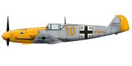 Asisbiz Messerschmitt Bf 109F2 6.JG53 Yellow 10 Otto Bohner WNr 8100 March 1941 0A