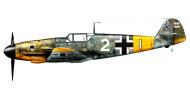 Asisbiz Messerschmitt Bf 109F2 7.JG53 White 2 Hermann Neuhoff WNr 6702 July 1941 0C