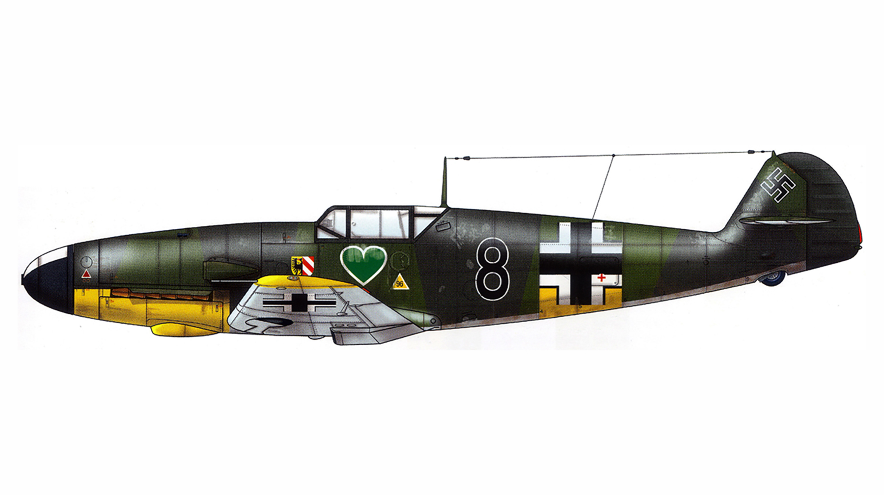 Messerschmitt Bf 109F4 1.JG54 Black 8 Kittel Russia May 1942 0A