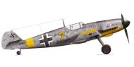 Asisbiz Messerschmitt Bf 109F III.JG77 Yellow 7 Crimea Russia June 1942 0A