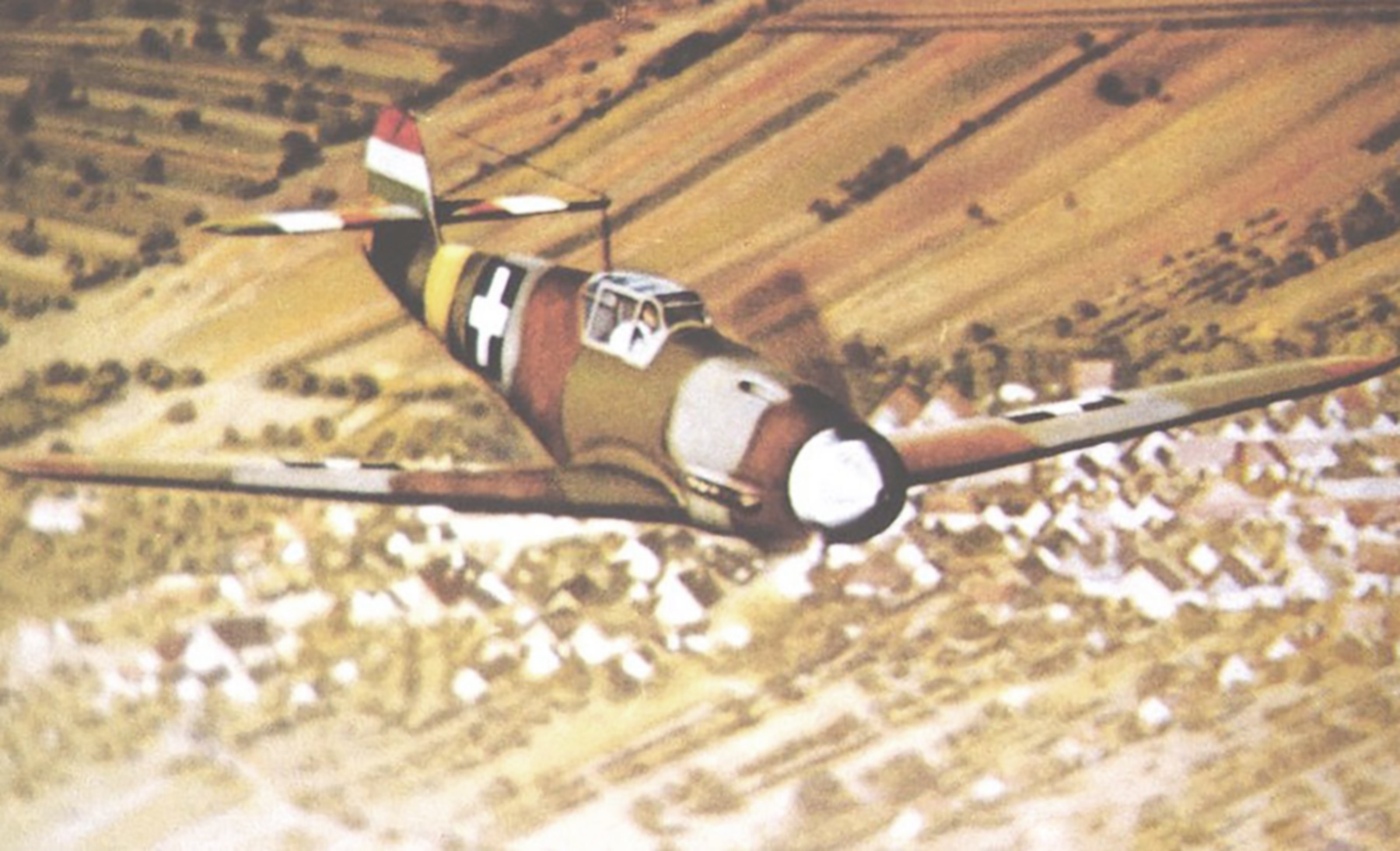 Messerschmitt Bf 109F4 RHAF experimental camouflage scheme 01
