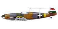 Asisbiz Artwork Bf 109F4 RHAF experimental camouflage scheme 0A