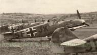 Asisbiz Messerschmitt Bf 109F2 factory fresh lined up Stkz SF+JK n SF+JR ebay1