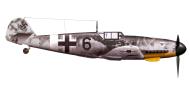 Asisbiz Messerschmitt Bf 109G2R2Trop 2.(H)14 Red 6 Herbert Prior WNr 10544 Qued Zarga Tunisia Apr 1943 0B