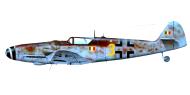 Asisbiz Messerschmitt Bf 109G14 Erla ANR 2Gr5Sqn Yellow 3 Aviano 1945 0A