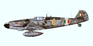 Asisbiz Messerschmitt Bf 109G6 ANR 2Gruppo 2Sqa Yellow 8 Cascina Vaga Jun 1944 0B