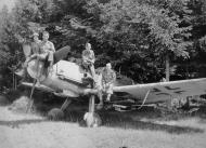 Asisbiz Messerschmitt Bf 109G14 Erla ex Einsatzstaffel White 44 captured at Lechfeld Jun 1945 ebay 1