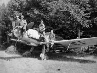 Asisbiz Messerschmitt Bf 109G14R1 Erla RVT maybe Einatzstaffel White 44 lies abandoned Lechfeld May 1945 ebay 1
