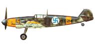 Asisbiz Messerschmitt Bf 109G2 FAF 1.HLeLv34 MT214 Karhila Finland 1944 0A