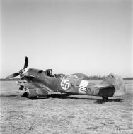 Asisbiz Messerschmitt Bf 109G2Trop FAF 2.HLeLv24 MT236 ground collision Suulajarvi 12th May 1944 01