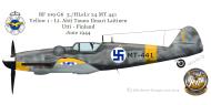 Asisbiz Messerschmitt Bf 109G6 Erla FAF 3.HLeLv24 Ahti Tauno Ilmari MT441 Utti Finland 1944 0A
