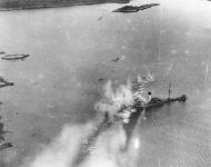 Asisbiz Mosquito 143 Sqn Strike Photograph from the attack on a ship off Flador Island 01