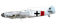 Asisbiz Messerschmitt Bf 109G6AS Erla 7.JG1 White 14 unknown pilot Apr 1944 0B