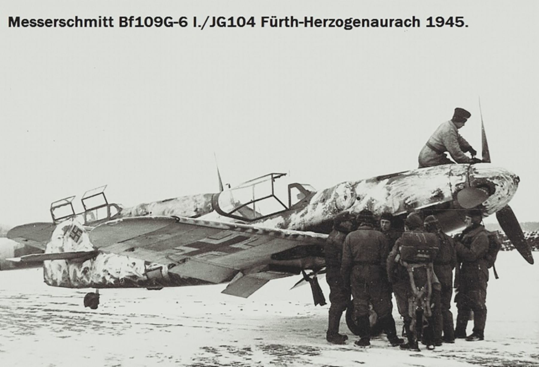 Messerschmitt Bf 109G6 I.JG104 Furth Herzogenaurach 1945 ebay1